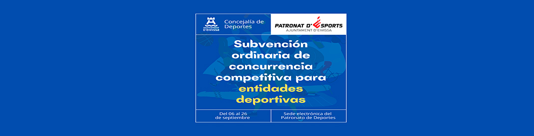 Subvención ordinaria de concurrencia competitiva para entidades deportivas.