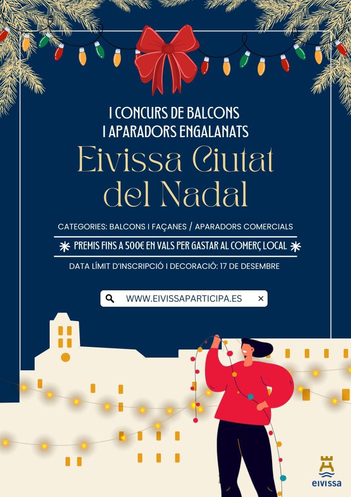 Imagen L’Ajuntament d’Eivissa organitza el primer Concurs de Decoració i Il·luminació de Balcons, Finestres, Façanes i Aparadors Comercials per aquest Nadal