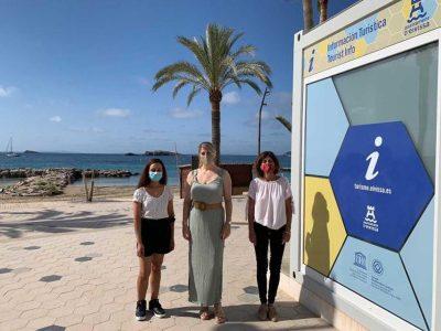 Imagen Vila pone en marcha la oficina de información turística de ses Figueretes
