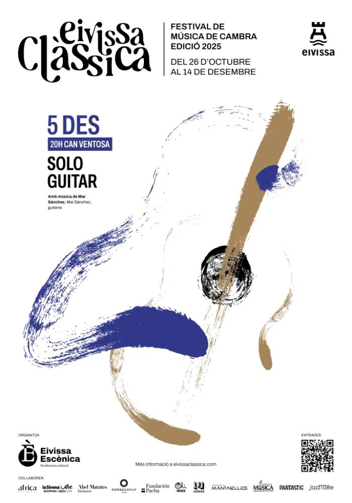 Imagen El Festival Eivissa Clàssica ofereix una proposta íntima amb el seu cinquè concert ‘Solo Guitar’ de Mar Sánchez