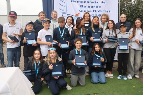 Premiados Campeonato de baleares clase Optimiist XII Regata Fundación Julián Vilás