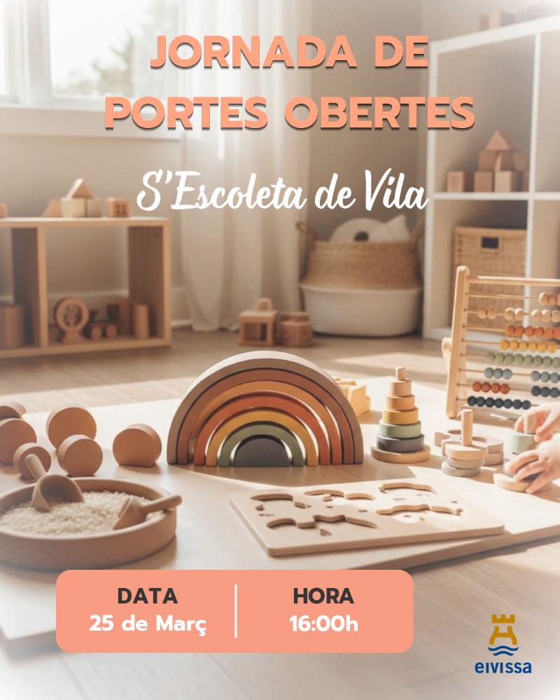 Imagen L’Ajuntament d’Eivissa informa que l’Escoleta de Vila ofereix 16 places per al curs 2026/2027