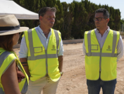 L’alcalde d’Eivissa visita les obres de les noves pistes de tennis de Can Misses, finançades amb fons ITS i ja al 50% d’execució