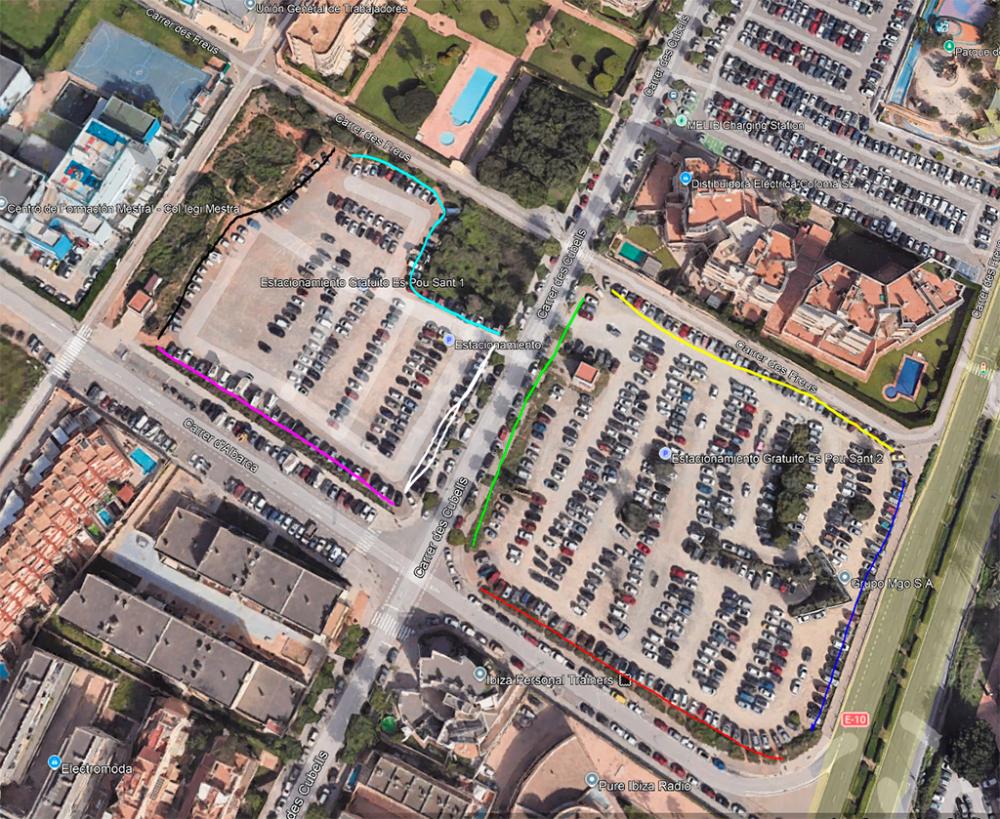 Imagen L’Ajuntament d’Eivissa ha iniciat avui els treballs de desbrossament i neteja als aparcaments d’Es Pou Sant.
