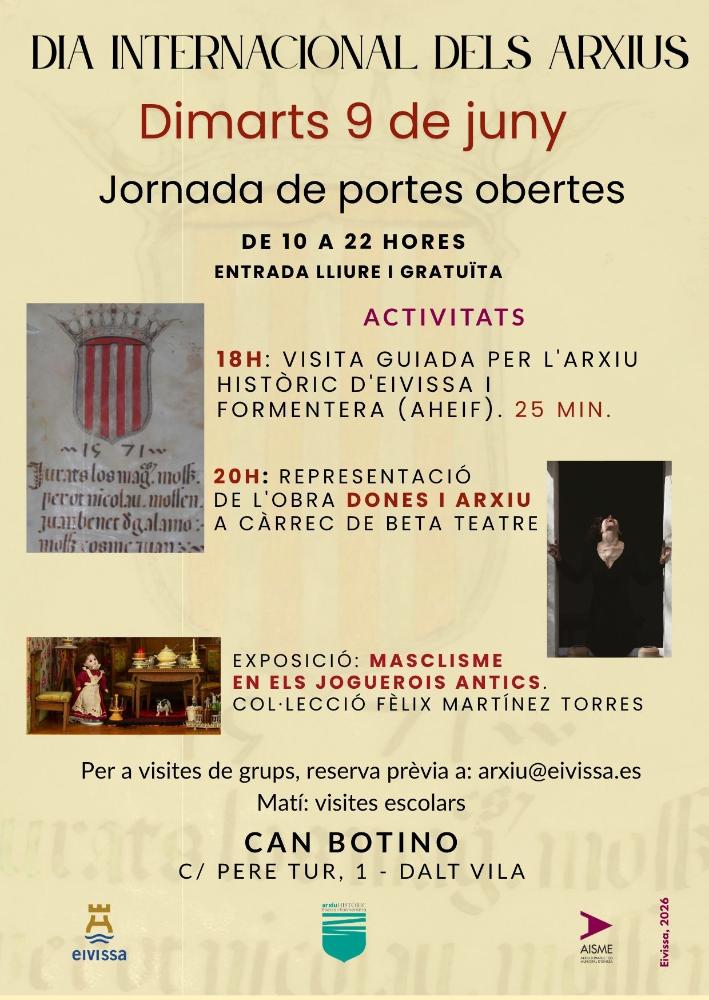 Imatge L’Ajuntament d’Eivissa celebrarà el 9 de juny el Dia dels Arxius amb una...