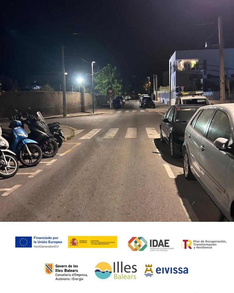 Imagen El Ayuntamiento de Eivissa concluye la instalación de las cerca de 1.500 nuevas luminarias LED, financiadas con fondos Next Generation EU