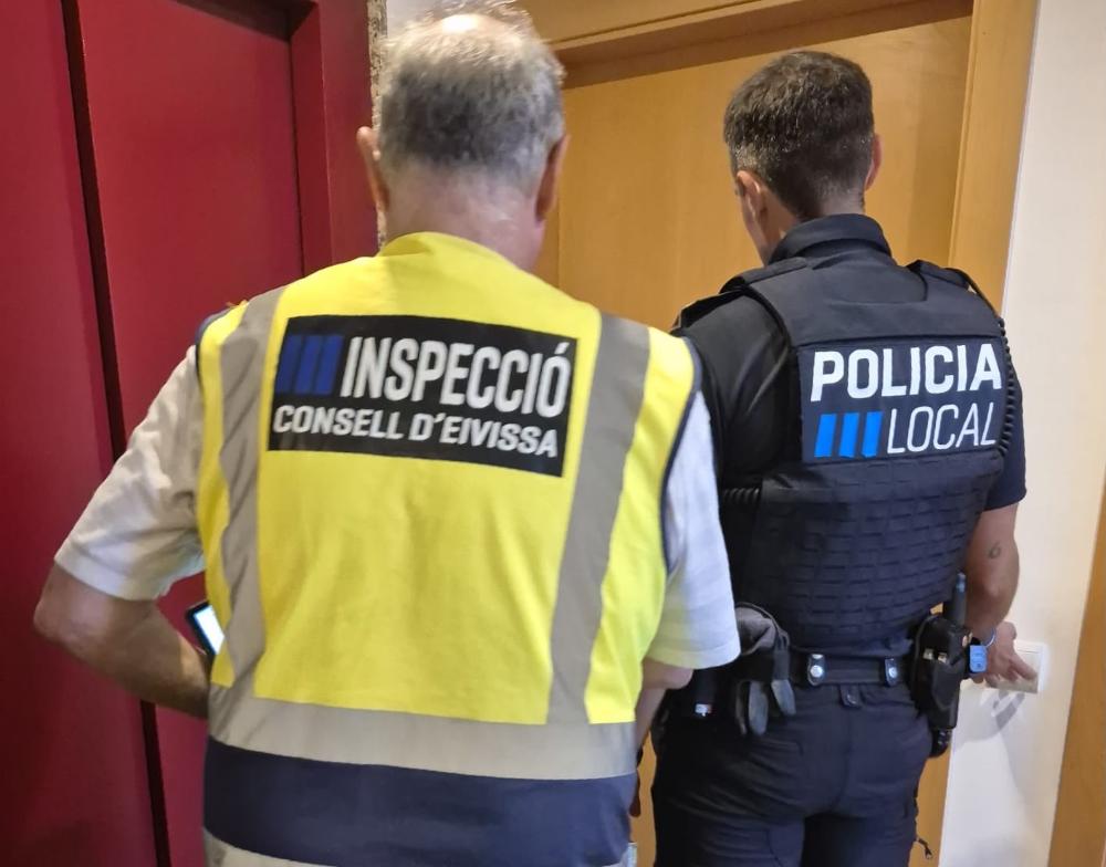 Imatge Una inspecció de la Policia Local d’Eivissa destapa un possible lloguer...