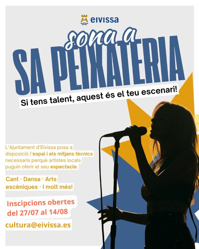 Imagen El Ayuntamiento de Eivissa abre el plazo para participar en el ciclo «Sona a sa Peixateria» hasta el 14 de agosto