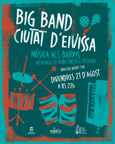 Imatge Big Band Ciutat d'Eivissa. Concert Música als barris