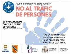 L'Ajuntament d'Eivissa commemora el Dia Mundial contra el Tràfic de Persones amb una acció de sensibilització a la plaça del Parc