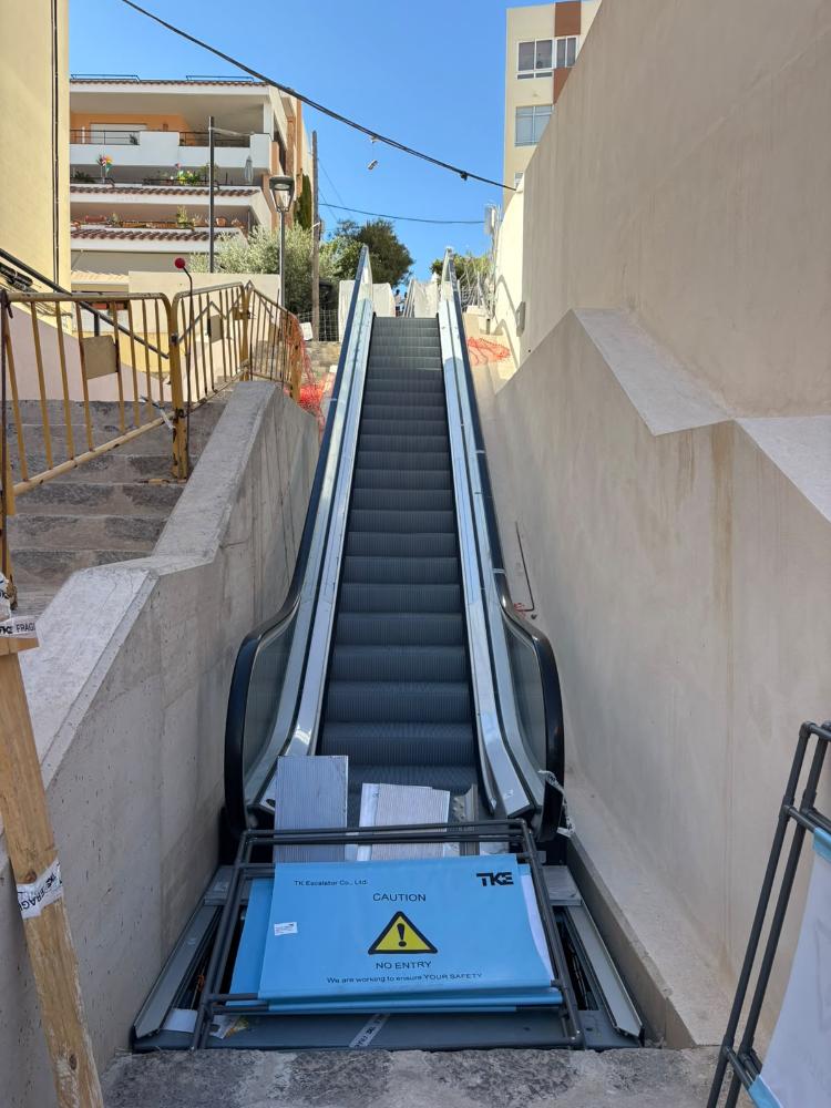 Imatge L'Ajuntament d'Eivissa continua amb les obres de les escales...