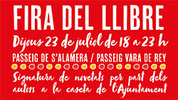Imagen Eivissa celebrará el Día del Libro el próximo jueves 23 de julio en el paseo de Vara de Rey