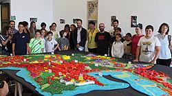 Imagen Presentación de la maqueta del municipio elaborada por alumnos de 11 centros escolares de Eivissa
