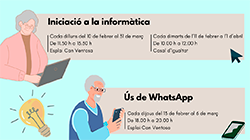Imagen El Ayuntamiento de Eivissa organiza tres cursos de iniciación a las nuevas tecnologías, dos de iniciación a la informática y uno de uso de WhatsApp para la gente mayor