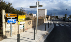 L'Ajuntament d'Eivissa executa obres d'asfaltat i millora de voreres a Talamanca