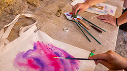 pintura sobre tela